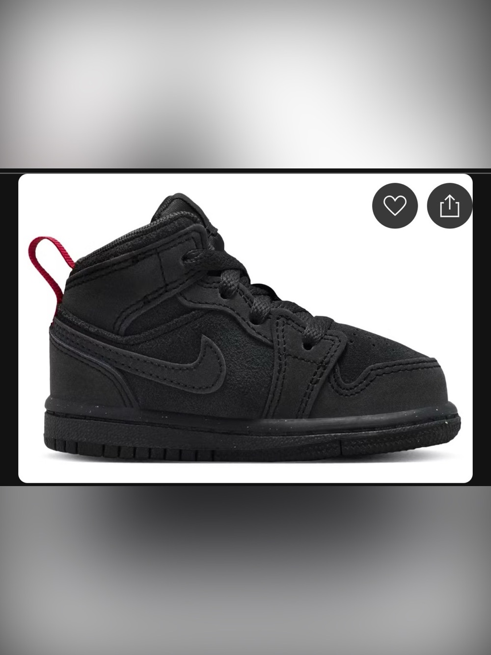 EUC Toddler 6C Air Jordan 1 Mid SE Craft GS